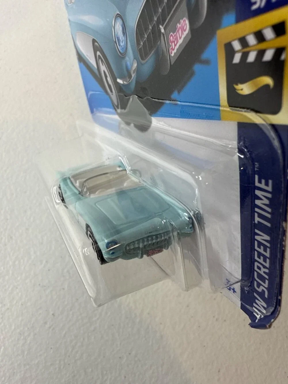 Hot Wheels 1956 Corvette Barbie Screen Time 9/10 2023 Diecast Car